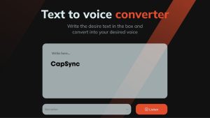 تبدیل متن به صدا در Capsync