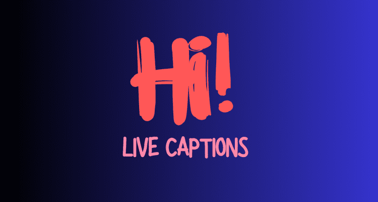 زیرنویس زنده و لایو