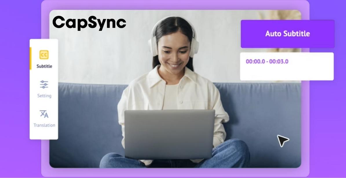 _capsync زیرنویس ویدیو خودکار