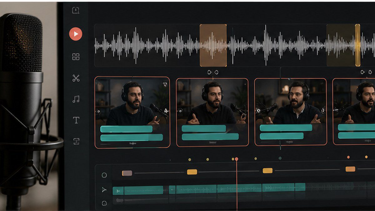تبدیل پادکست به ویدیو با زیرنویس در کپ‌سینک